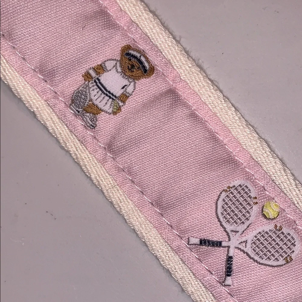 Polo Bear Ralph Lauren Pink Kids Tennis Ribbon Loop Belt XS
